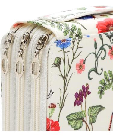 Lbxgap Portable Colored 120 Slots Pencil case Organizer with Printing Pattern for Prismacolor Watercolor Pencils  Crayola Colored Pencils  Marco Pencils White 120 Slot - Buy Online on GoSupps.com