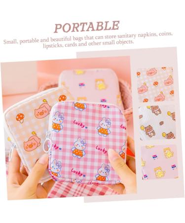 16 pcs Cartoon Tampon Storage Purse - Teen Period Menstrual Lipstick Holder with Zipper - Cute & Wear-Resistant Nursing Bag - Buy Online on GoSupps.com
