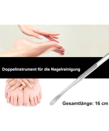 Cuticle Pusher Gel Spatula Premium Nail Cleaner for Perfectly Groomed Nails | Worldwide Shipping - Buy Online on GoSupps.com