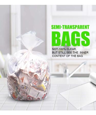 Clear 8 Gallon Garbage Bags 220 Count - Medium Trash Bags for Bathroom, Bedroom, Office - 30 Liter Bin Liners by FORID - Buy Online on GoSupps.com