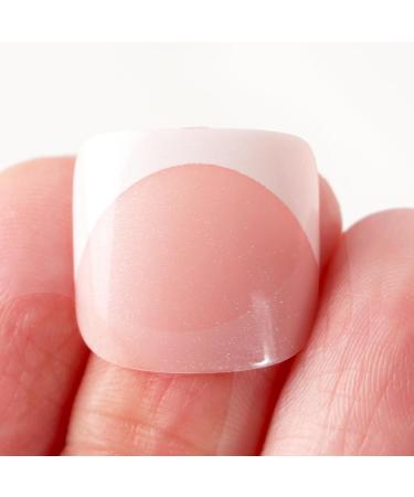 24pcs French False Toenails Tips Stick on Toenails Natural Press on Toenails Pink Short Fake Toe Nails for Women Nail Decorations (Pink) - Buy Online on GoSupps.com