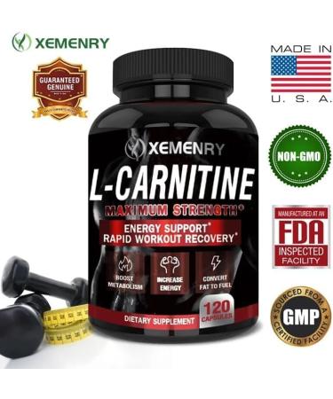 L-Carnitine 1330mg Capsules for Weight Loss Fat Burning L-Carnitine Tartrate with Calcium Carbonate 120 Count - Buy Online on GoSupps.com
