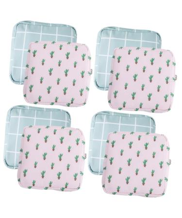 Gleavi 8 STK Storage bags for women's bandages Sanitary holder bag for menstrual bandages Small pockets for the period with zipper travel polyester cotton travel items
