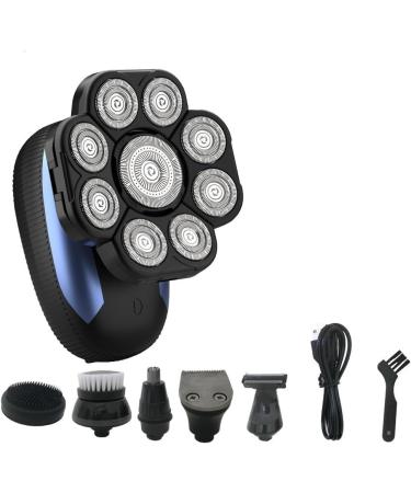 GeRRiT Electric Razor for Men's 6 in 1 Electric Shavers for Bald Men Razor Upgraded 9D Floating Cutter Grooming Head Shaver Wet and Dry Cordless Trimmer