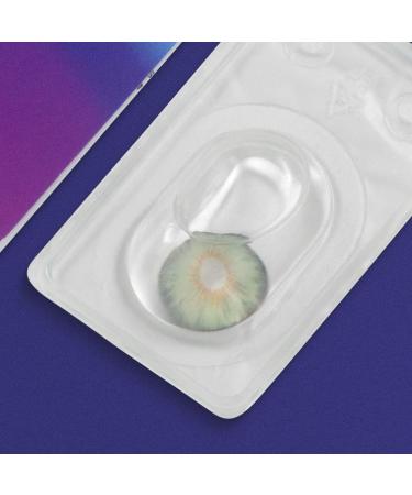 Lucca Green Contact Lenses - Very Opaque Natural Silicone Comfort - 1 Pair with Container - Dia 14.00 - 0.00 Diopters - International Shipping Available - Buy Online on GoSupps.com