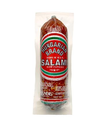 Bende "Csabai" Hungarian Brand Salami with Paprika - Short (approx. 3/4 lb.)
