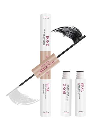 Eyelash Bond and Seal Glue 10ml for Cluster Lashes Extension Long Lasting Mascara Wand Waterproof Lash Glue by YUANZHIJIE Bond and Seal Glue Glue