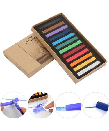 Restokki Hair Dyeing Chalk Hair Chalk Comb Non-Toxic Washable Hair Dye Crayon Salon Set Disposable Hair Dye Stick Suitable For Girls Children And Adolescents (12Colors) - Buy Online on GoSupps.com