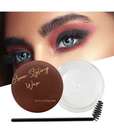 MAKETOPYZN Eyebrow Wax  Brow Styling Soap for Feathered Fluffy Brows  Eyebrow Makeup Balm  Waterproof Brow Shaping Gel  Brush Included