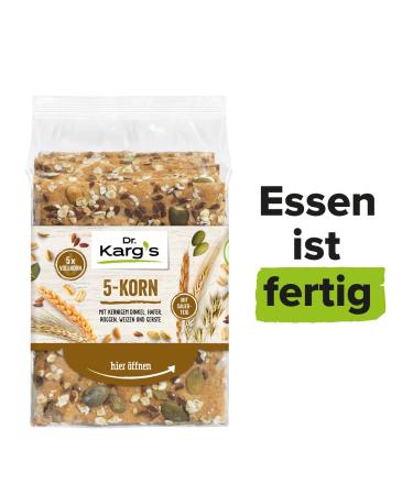 Buy Dr. Karg s 5-Grain Crispbread - Vegan Crispy Rich in Fiber - 10x200g | International Shipping - Buy Online on GoSupps.com
