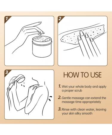  G n rique Body Scrub | 200g Natural Salt Scrub - Shower Dead Skin Care Radiance Beauty Bath Hands Feet Back Knees Daily Spa - Buy Online on GoSupps.com