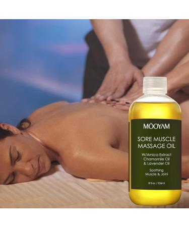 Natural Lavender Massage Oil for Back Neck & Shoulders | 236ml | Soothes Dry & Sensitive Skin | International Shipping - Buy Online on GoSupps.com