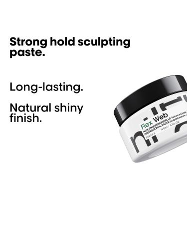 L'Oréal Professionnel Paris Flex Web Texture Paste - Strong Hold Pomade and Styling Gel For All Hair Types - Buy Online on GoSupps.com