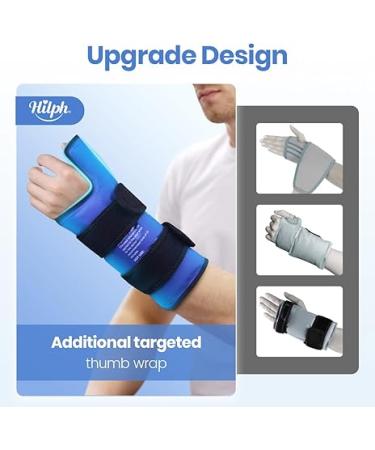 Hilph Large Cooling Bandage Wrist Cooling Cuff with Velcro Fastening, Cooling Gloves for Hands & Thumb Cooling Pad Gel for Carpal Tunnel Pain Arthritis, Carpal Tunnel, Tenosynovitis - Buy Online on GoSupps.com