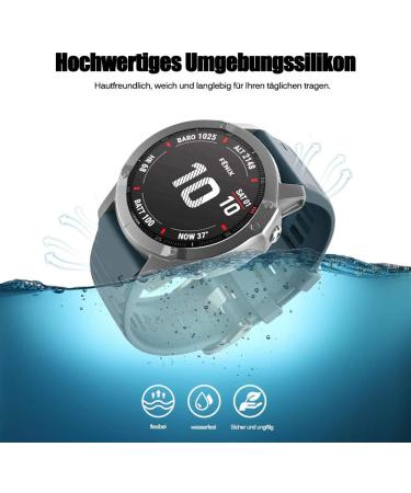 Silicone Bracelet for Fenix 6/5 & Forerunner 935/945 - Quick Lock Replacement with Screw Buckle (Stone Color) - Buy Online on GoSupps.com