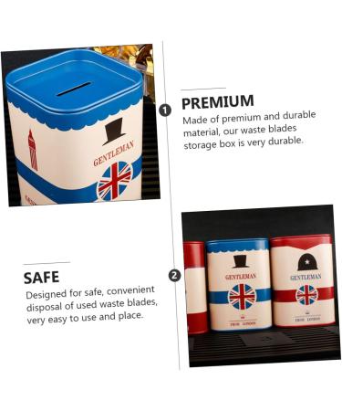 Magiclulu 4-Piece Blade Recycling Box | White Waste Container for Razor Blade Storage & Organization - Buy Online on GoSupps.com