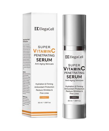 Super C Serum for Women Over 70 - Advanced Anti-Aging Vitamin C Face Serum for Mature Skin | 1.69 oz All-in-One Formula - Buy Online on GoSupps.com