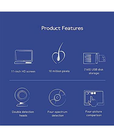 11 Inch Skin Hair Scalp Detector Scalp Hair Follicle Tester Skin Oil Moisture Analyzer Used In Beauty Salons and Hair Care Salons - Buy Online on GoSupps.com