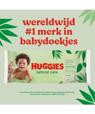 Huggies Natural Care Baby Towels - 10x56 Soft Cloths with Aloe Vera for Healthy Skin - Buy Online on GoSupps.com