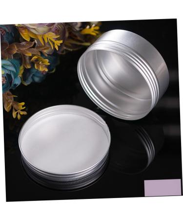 NUSITOU Box Travel Jars for Creams Aluminum Wallet Salve Jar Tins Aluminum Tin Containers Empty Cream Jar Aluminum Cans Round Tea Tin Face Night Cream Face Cream Jars Screw Lid Round Tin medium Silver - Buy Online on GoSupps.com