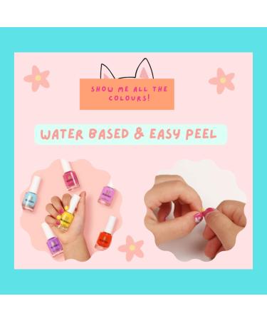 Bluesky Kids Nail Varnish - Bang Red Touching Peele Non-Toxic Water Based Odourless Nail Polish for Kids 7ml - Buy Online on GoSupps.com