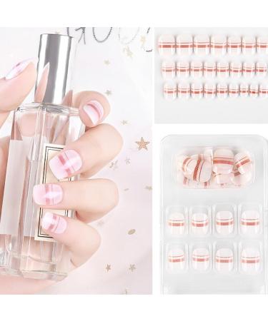 dijiusidy False Nail Fashionable Various Shapes Fingernail Full Coverage Strong Viscosity Adjustable Paster for Manicure Art 7 F741 7 1 count (Pack of 1) - Buy Online on GoSupps.com