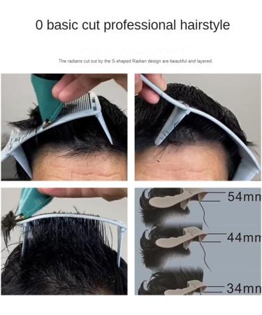 zabeto 1Set Positioning Comb Barber Hair Cutting Comb Salon Hairdressing Clipper Curved Comb for Men Hair Styling Tool White - Buy Online on GoSupps.com