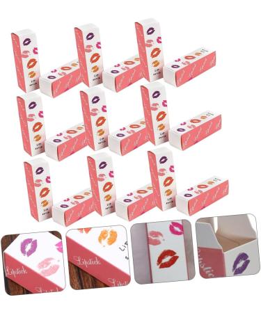 Buy Beatifufu 50pcs Lipstick Box Organizer | Kraft Paper Lip Balm & Lip Gloss Packaging Pink Tube Design | International Shipping Available - Buy Online on GoSupps.com