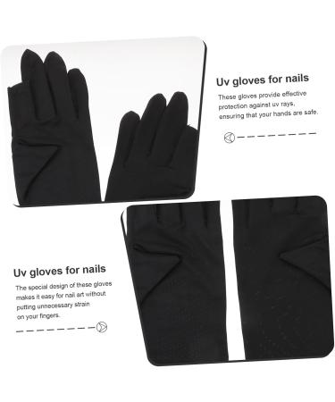 Healeved 4 Pairs Women's Sun Protection Gloves Nail Gloves for Women Nail Art Supplies Manicure Gloves Anti Uv Nail Art Uv Gloves Gel Manicure Uv Gloves Nylon Breathable Accessories - Buy Online on GoSupps.com