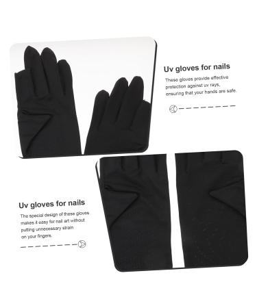 Housoutil 4 Pairs nail UV gloves nail gel Nylon Nail supplies breathable thin section Anti-UV summer sun protection gloves nail protection nail art accessory Accessories gel - Buy Online on GoSupps.com