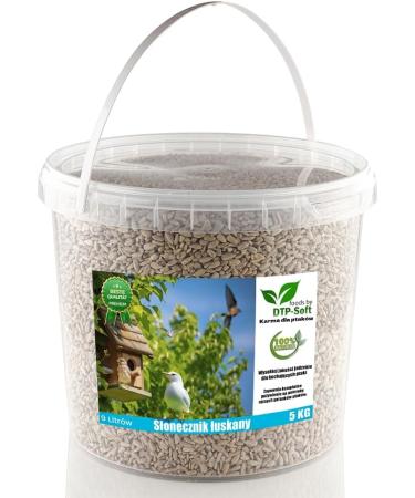 5kg Sunflower Seeds for Wild Birds - Premium Peeled Scatter Feed in Bucket - Buy Online on GoSupps.com