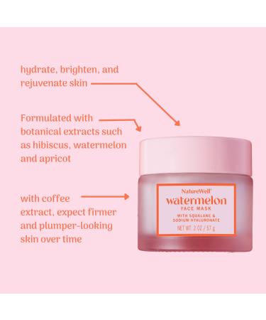 Shop NATURE WELL Watermelon Face Mask - Hydrating & Radiant Complexion 2 Oz (Pack of 2) | International Shipping Available - Buy Online on GoSupps.com