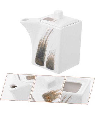 ABOOFAN Ceramic Sauce Vinegar Pot Vinegar Pouring Bottle Vinegar Canister Vintage Soy Sauce Dispenser Dressing Dispenser Bottle Shoyu Soy Sauce Bottle Sauce Jar Ceramics White Mini Oil 9.2X7.5X6CM White - Buy Online on GoSupps.com