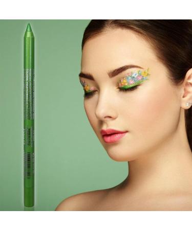 Colored Eyeliner Pencils - Green Eyeliner Pencil Gel Eyeliner Women Eye Liners Waterproof for Stage Performance Creative Eye Makeup - Buy Online on GoSupps.com
