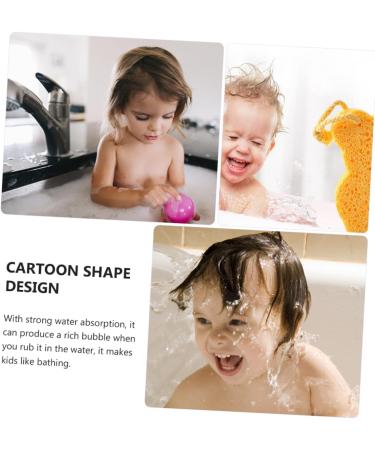 minkissy 1pc Shower Wipe Kids Drum and Sticks Body Baby Take a Bath Wood Pulp Fiber Scrubber - Buy Online on GoSupps.com