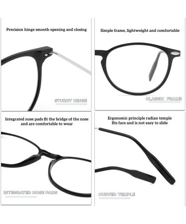 Buy ZUKKY Blue Light Blocking Reading Glasses for Men & Women - Lightweight Metal Full Frame Computer Eyeglasses AM33 - Buy Online on GoSupps.com