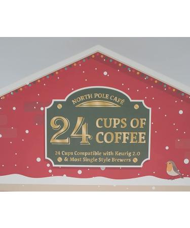 Holiday Coffee Advent Calendar Gift Set - 24 Premium Single-Serve 100% Arabica Holiday Flavored Coffees - Buy Online on GoSupps.com