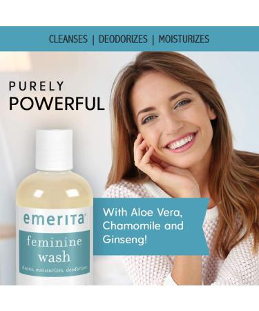 Emerita Feminine Cleansing & Moisturizing Wash - Aloe & Chamomile - 4 oz - Buy Online on GoSupps.com