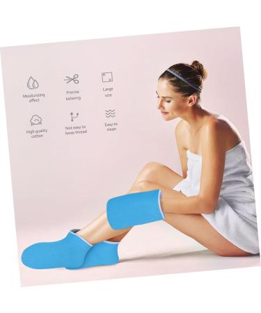 Vaguelly Kit Soin Mains Pieds Paraffine Socks Chaussettes Cir es Tailles Unique Coton Thermique Bleu Profond Bain Paraffine Hydratation Spa Usage Domestique Professionnel - Buy Online on GoSupps.com