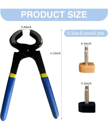 High Heel Replacement Tips | MHBH Shoe Heel Repair Kit - 20 Pairs 2 Colors & Pliers Fits Women's Shoes (Sizes 8-12.5mm - Buy Online on GoSupps.com