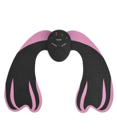 Filfeel Hip trainer massager for lifting the buttocks massager for stimulation of the hip muscles at home office training device black+pink