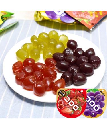 Juice Soft Candy Peeling Fruit Fudge Mixed Fruits Flavor Candy Snacks Grape White Peach Assorted Soft Candy Chewing Candy Desserts wedding candy Casual Snacks gift (Green grape flavor 5bag) Green grape flavor 5bag - Buy Online on GoSupps.com