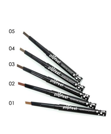 Popfeel Waterproof Eyebrow Pencil - Long Lasting Makeup Tool in Light Coffee Shade - Buy Online on GoSupps.com