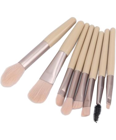 Eyeshadow Brush Makeup Brushes Set Professional Fluffy Grip Powder 8 Pieces for Women for Daily Makeup Ivory - Buy Online on GoSupps.com