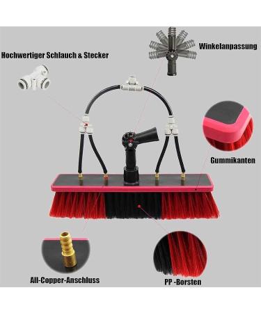 Window Cleaning Pole Water Fed Telescopic Brush Extendable Cleaner Conservatory Roof Suitable for Photovoltaic Panel Cleaning Trucks Roof Cleaning Tools Window Cleaner Kit (Color : Black Size : Black 7.2m - Buy Online on GoSupps.com