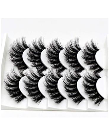 False Eyelashes Elocoise | 5 Pairs 3D Reusable Handmade Eyelashes for Stunning Eye Makeup (3D-47) - International Shipping Available - Buy Online on GoSupps.com