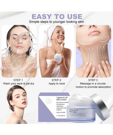 HASAIKA Firming and Lifting Neck Cream Neck Firming Cream that Smoothes Fine Lines and Improves the Appearance of Loose Sagging Skin (50ml) - Buy Online on GoSupps.com