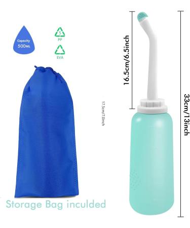 500ml Postpartum Perineal Wash Bottle Portable Bidet - Intimate Postpartum Care for New Moms - Maternity Essentials - Light Green - Buy Online on GoSupps.com