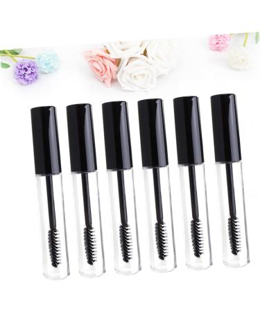 TOVINANNA 6pcs Eyelash Brush Tube Mascara Tubes with Wands Empty oil for Eyelashes Eyelash Tube Black - Buy Online on GoSupps.com