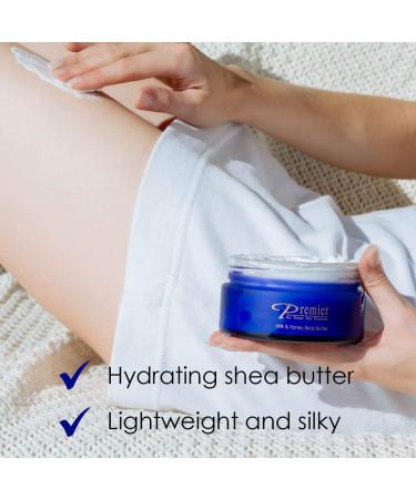 Premier Dead Sea Aromatic Body Butter - Milk and Honey | Anti-Aging Moisturizer with Shea Butter for Firming, Hydration, and Age Spots | Neck & D collet Treatment | Lightweight & Silky Formula | 5.95 Fl Oz - Buy Online on GoSupps.com